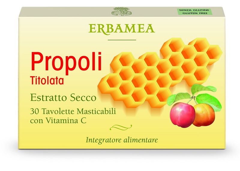PROPOLI TITOLATA 30 TAVOLETTE MASTICABILI - Fontenova srl