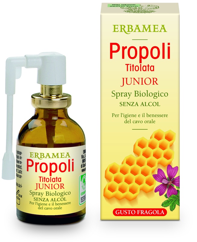 PROPOLI TITOLATA SPRAY JUNIOR BIOLOGICO 20 ML - Fontenova srl
