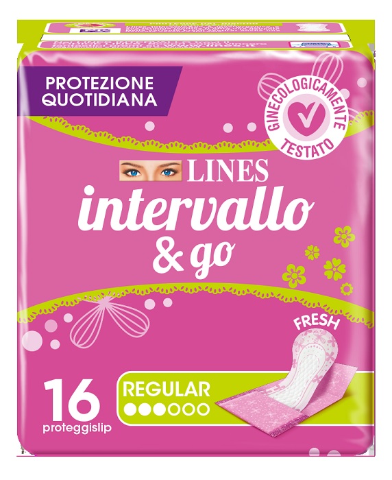 PROTEGGISLIP LINES INTERVALLO FRESH&GO RIPIEGATI 16 PEZZI - Fontenova srl