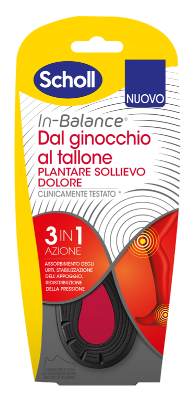 PLANTARE SOLLIEVO DOLORE DA GINOCCHIO A TALLONE SCHOLL IN BALANCE EVERYDAY L - Fontenova srl