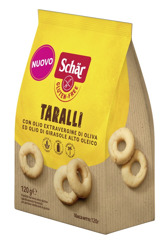 SCHAR TARALLI SENZA LATTOSIO 120 G - Fontenova srl