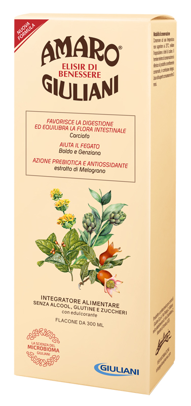 AMARO GIULIANI ELISIR BENESSERE 300 ML NUOVA FORMULA - Fontenova srl