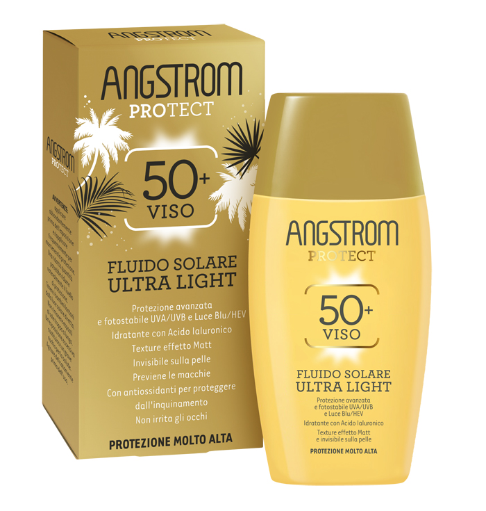 ANGSTROM FLUIDO SOLARE VISO ULTRA LIGHT SPF 50+ 40 ML - Fontenova srl