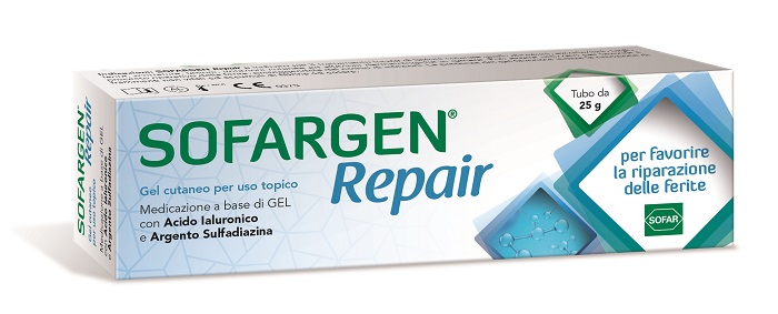 MEDICAZIONE SOFARGEN GEL ACIDO IALURONICO E ARGENTO SULFADIAZINA TUBETTO 25 G - Fontenova srl