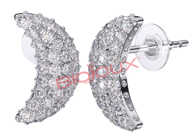 BJT259 ORECCHINO CRESCENT MOON 12 MM - Fontenova srl