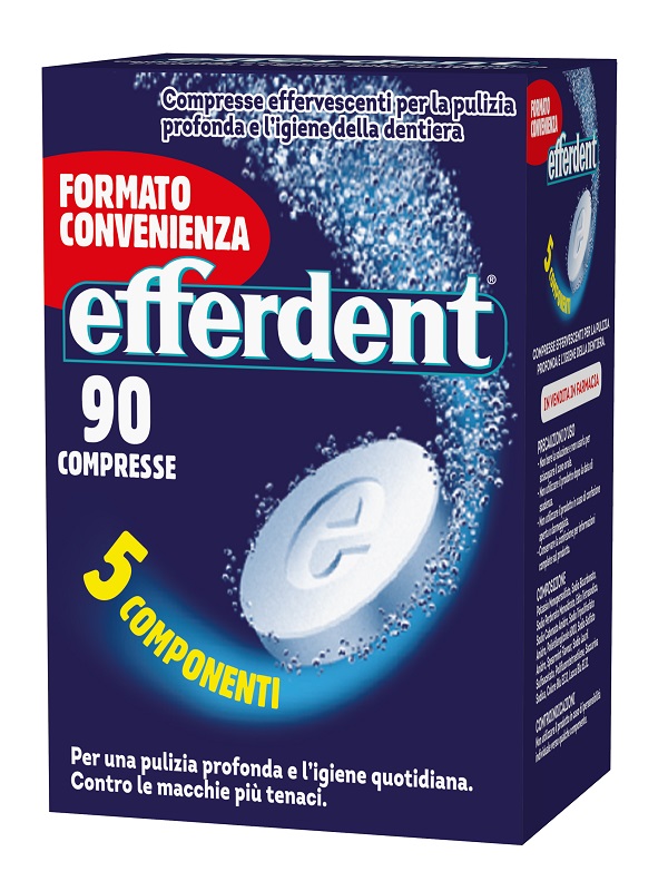 EFFERDENT 90 COMPRESSE EFFERVESCENTI - Fontenova srl