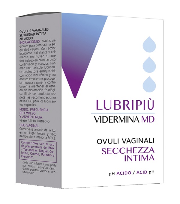 VIDERMINA LUBRIPIU' OVULI VAGINALI 2 BLISTER DA 5 OVULI - Fontenova srl