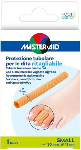 PROTEZIONE TUBOLARE MASTER-AID FOOTCARE RITAGLIABILE 15 CM 15 MM SMALL C6 - Fontenova srl