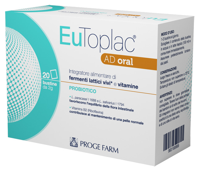 EUTOPLAC AD ORAL 20 BUSTINE - Fontenova srl