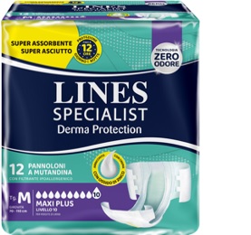 PANNOLONE A MUTANDINA LINES SPECIALIST DERMA MAXI XL 20 PEZZI - Fontenova srl