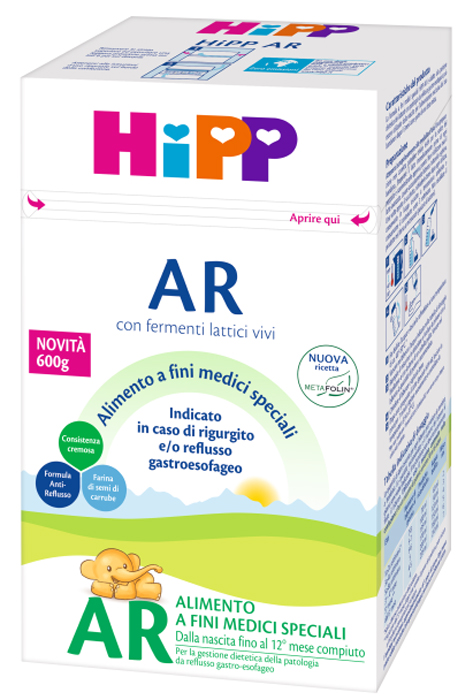 HIPP LATTE ANTIREFLUSSO CON METAFOLINA 600 G - Fontenova srl