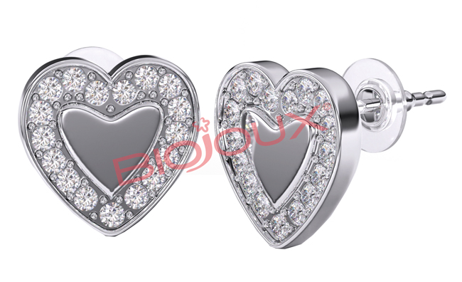 BJT249 ORECCHINO LOVE ME HEART - Fontenova srl