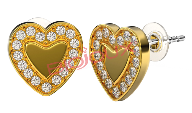 BJT250 ORECCHINO LOVE ME HEART GP - Fontenova srl