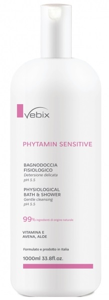 VEBIX PHYTAMIN PELLI SENSIBILI BAGNODOCCIA FISIOLOGICO 1000 ML - Fontenova srl