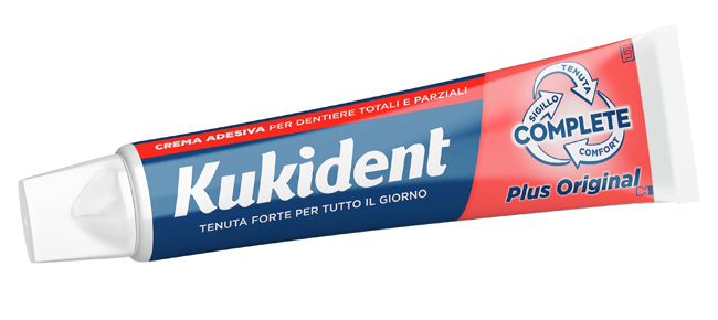 KUKIDENT PLUS ORIGINAL CREMA ADESIVA DENTIERE 65 G - Fontenova srl
