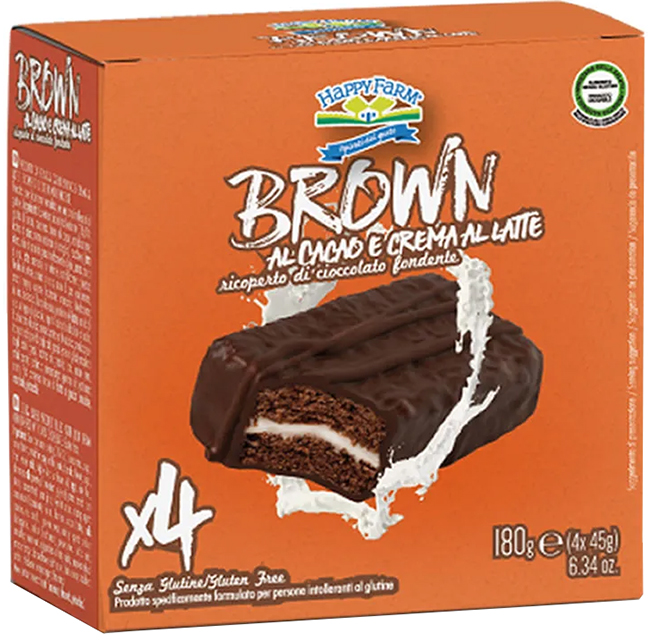 HAPPY FARM BROWN 4 PEZZI DA 45 G - Fontenova srl