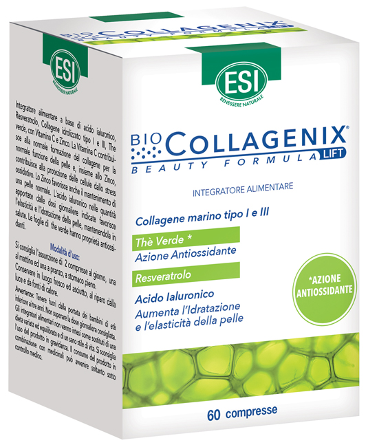 ESI BIOCOLLAGENIX ANTIOSSIDANTE 60 COMPRESSE - Fontenova srl