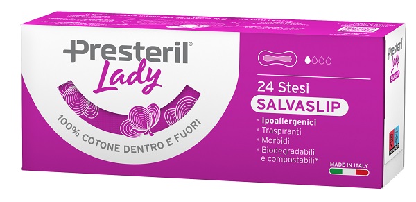 PRESTERIL LADY PROTEGGI SLIP STESI BIODEGRADABILI 24 PEZZI - Fontenova srl