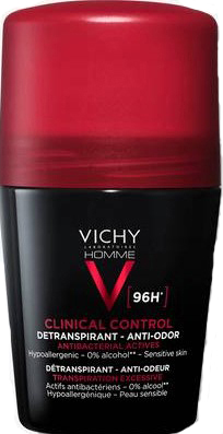 VICHY HOMME DEODORANTE CLINICAL CONTROL 96H ROLL 50 ML - Fontenova srl
