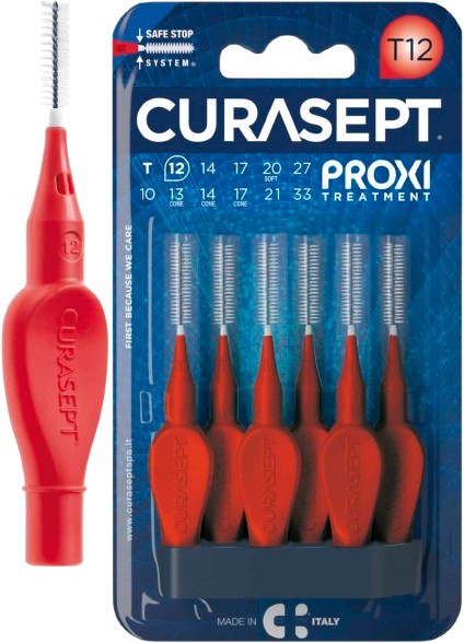 CURASEPT PROXI T12 ROSSO/RED 6 PEZZI - Fontenova srl