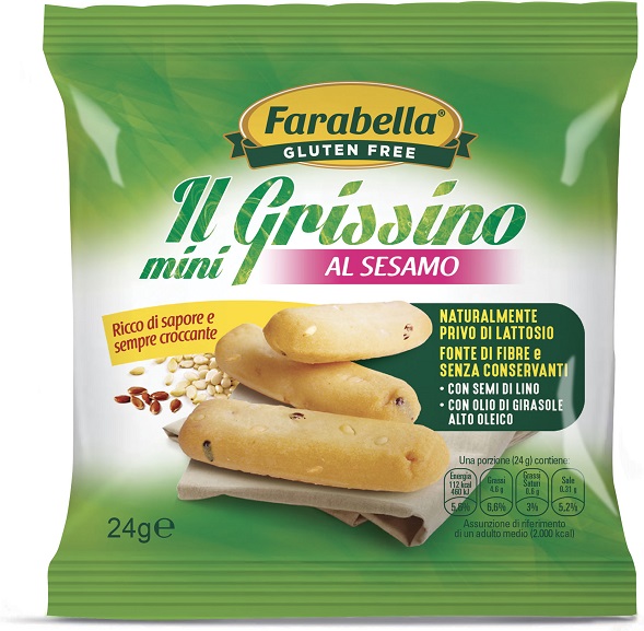 FARABELLA IL MINI GRISSINO AL SESAMO 24 G - Fontenova srl