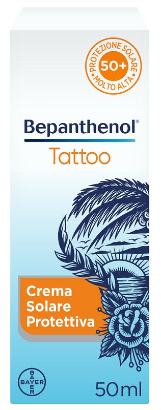 BEPANTHENOL TATTOO CREMA SOLARE PROTETTIVA SPF50+ 50 ML - Fontenova srl