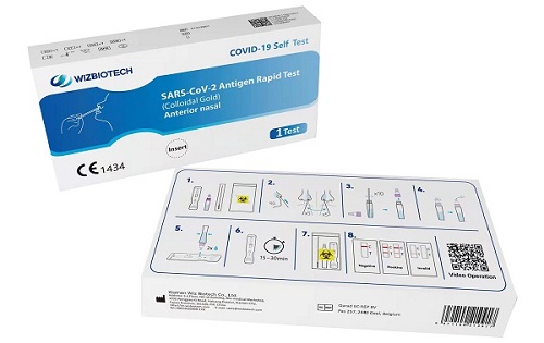 TEST ANTIGENICO RAPIDO COVID-19 AUTODIAGNOSTICO DETERMINAZIONE QUALITATIVA ANTIGENI SARS-COV-2 IN TAMPONI NASALI MEDIANTE IMMUNOCROMATOGRAFIA - Fontenova srl