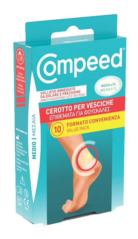 CEROTTI COMPEED PER VESCICHE MEDIO 10 PEZZI CARTON - Fontenova srl