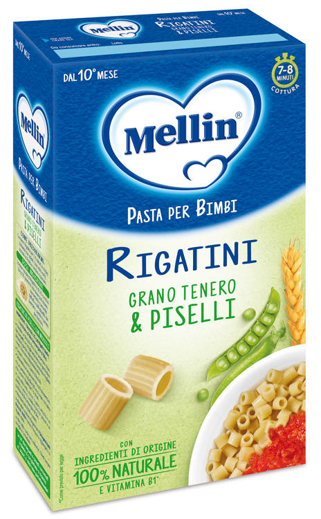 MELLIN RIGATINI CON PISELLI 280 G - Fontenova srl