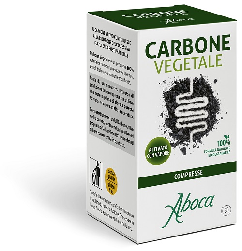 CARBONE VEGETALE 30 COMPRESSE - Fontenova srl
