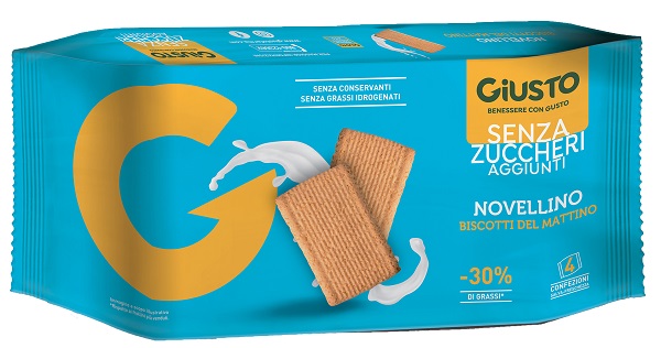 GIUSTO SENZA ZUCCHERO BISCOTTI MATTINO 350 G - Fontenova srl