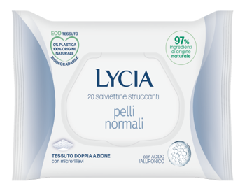 LYCIA SALVIETTINE STRUCCANTI PELLI NORMALI 20 PEZZI - Fontenova srl