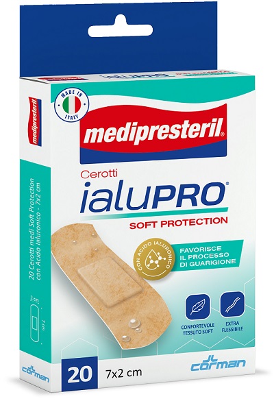 MEDIPRESTERIL CEROTTI IALUPRO SOFT PROTECTION MEDI 7X2CM 20 PEZZI - Fontenova srl