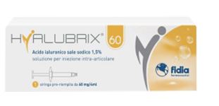 SIRINGA INTRA-ARTICOLARE HYALUBRIX 60 ACIDO IALURONICO 1,5% 60 MG 4 ML - Fontenova srl