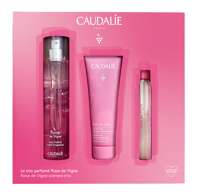 COFANETTO ROSE DE VIGNE 50 ML XMAS 2022 PROFUMO 50 ML + ROLL-ON 10 ML + GEL DOCCIA 50 ML - Fontenova srl