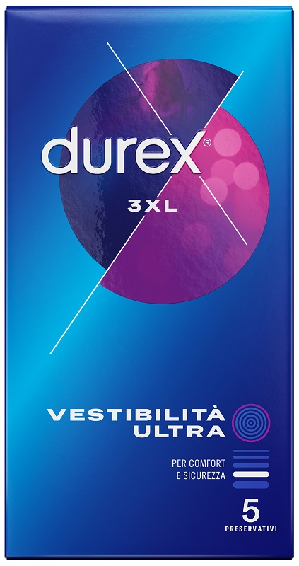PRESERVATIVO DUREX 3XL VESTIBILITA' ULTRA 5 PEZZI - Fontenova srl