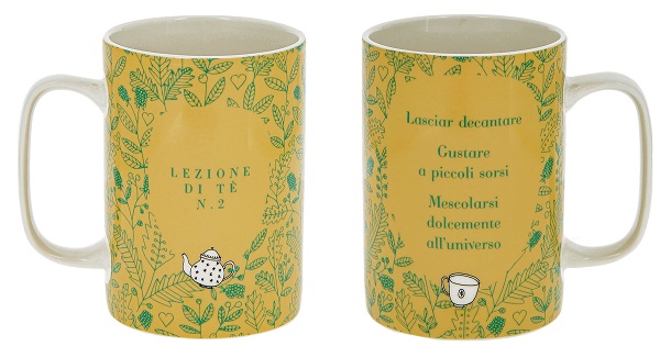 NEAVITA MUG LEZIONI DI TE' GIALLA DA 350ML - Fontenova srl