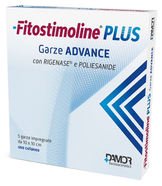 FITOSTIMOLINE PLUS GARZE ADVANCE IMPREGNATE 10X10 CM 5 PEZZI - Fontenova srl