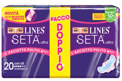 LINES SETA ULTRA ASSORBENTI ALI VP 20 PEZZI - Fontenova srl