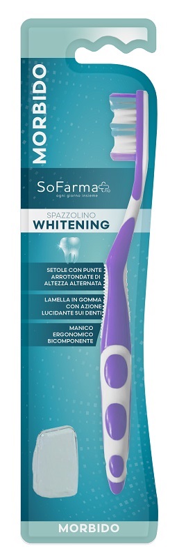 SPAZZOLINO WHITENING SETOLE MORBIDE SOFARMAPIU' - Fontenova srl