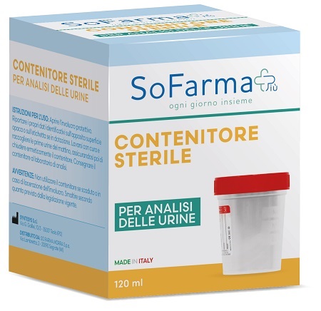 CONTENITORE URINA IN POLIPROPILENE DA 120 ML SOFARMAPIU' - Fontenova srl