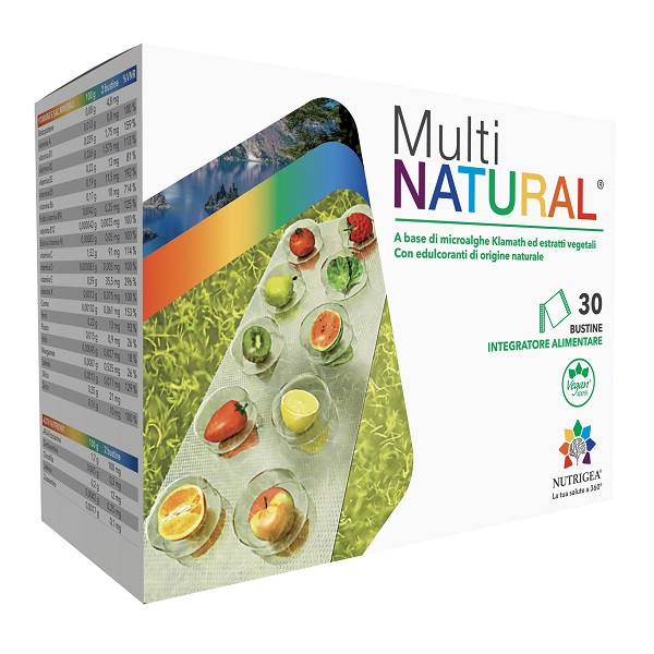 MULTINATURAL 30 BUSTINE DA 3 G CON EDULCORANTI DI ORIGINE NATURALE SENZA GLUTINE - Fontenova srl