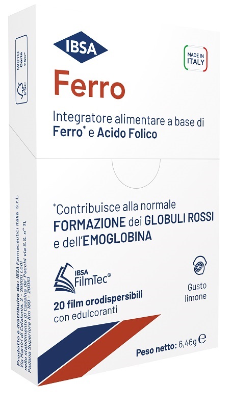 FERRO IBSA 20 FILM ORODISPERSIBILI - Fontenova srl