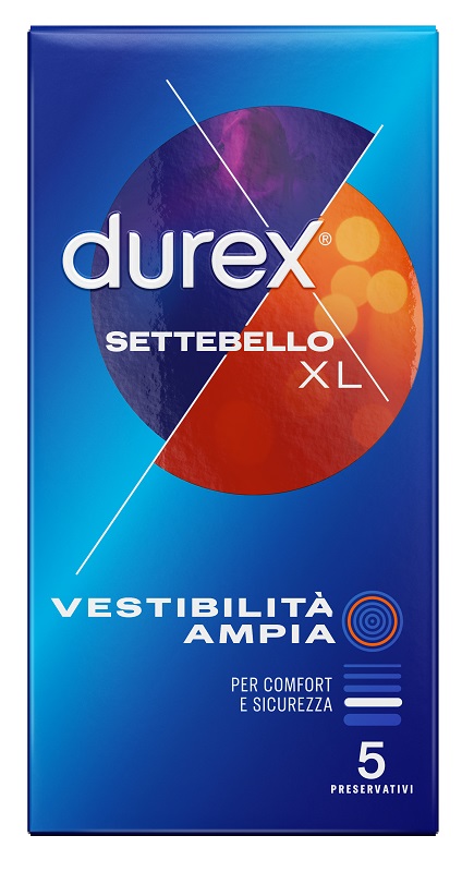 PROFILATTICO DUREX SETTEBELLO XL 5 PEZZI - Fontenova srl