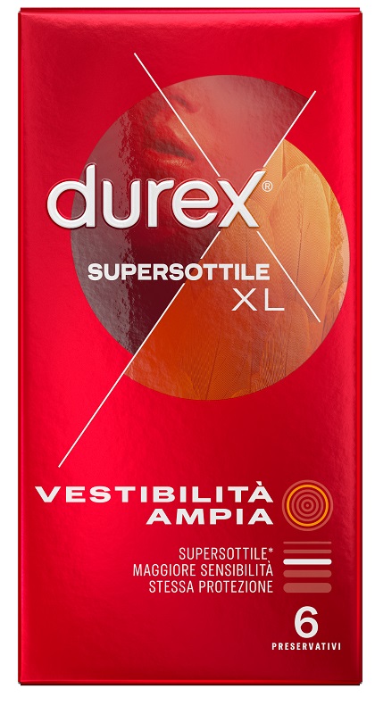 PROFILATTICO DUREX SUPERSOTTILE XL 6 PEZZI - Fontenova srl