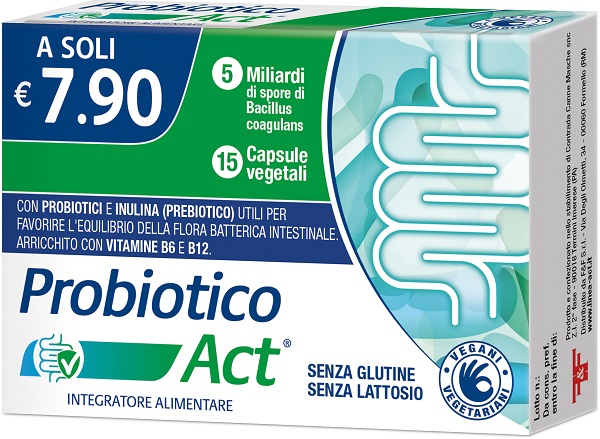 PROBIOTICO ACT 15 CAPSULE VEGETALI - Fontenova srl