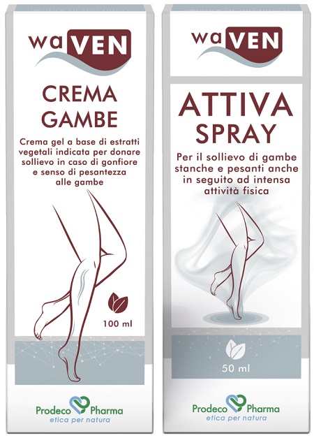 WAVEN CREMA GAMBE 100 ML + ATTIVA SPRAY 50 ML - Fontenova srl