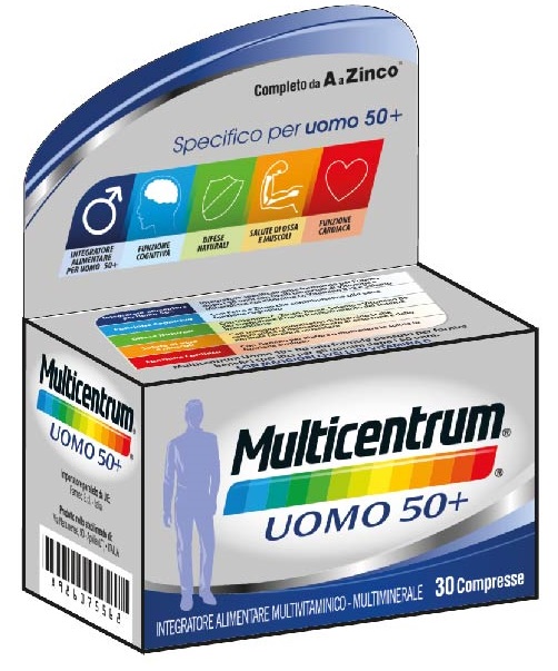 MULTICENTRUM UOMO 50+ 30 COMPRESSE - Fontenova srl