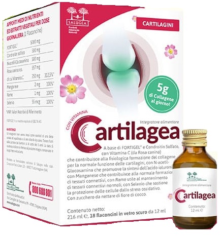 CARTILAGEA SALUGEA 18 FLACONCINI DA 12 ML - Fontenova srl