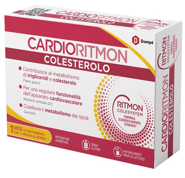 CARDIORITMON COLESTEROLO 30 CAPSULE - Fontenova srl